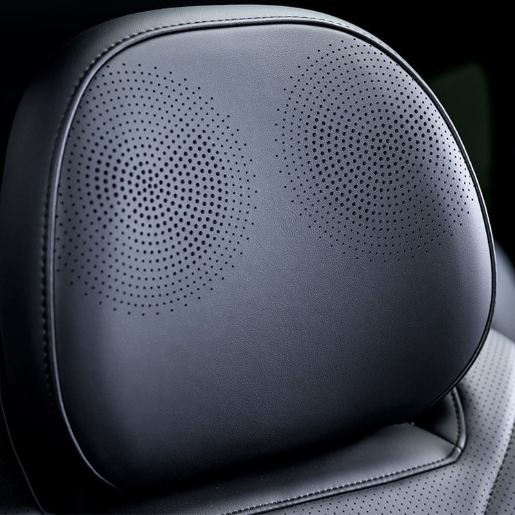 Sony® surround sound system + Headrest Speakers